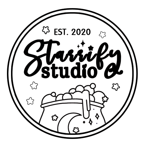 Starrify Studio Black and White Logo